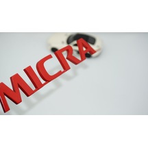 Dk Tuning Nissan Micra Kırmızı Abs 3m 3d Bagaj Yazı Logo Arma