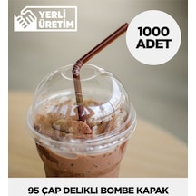 95 Çap Delikli Bombe Kapak 1.000 Adet Beyaz