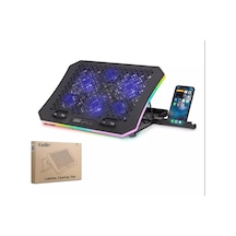Hadron Dcxaa8 Laptop Soğutucu 6x Fan Rgb + Telefon Standı 14-18 İnç - Siyah