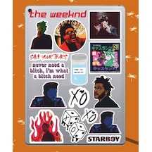 The Weeknd Sticker Seti Laptop Ajanda Pc Tablet Telefon Defter Etiket Bullet Journal Diğer