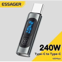 Essager Type-c To Type-c 240w Hızlı Adaptör Çevirici Dijital