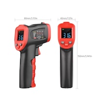 Symbee Wt327c Renkli Ekranlı Dairesel Lazerli Endüstriyel Isı Ölçer -50 C/+800 C Dışarıdaki Dokunmadan, Pil Yok