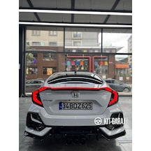Kit Garaj Civic Fc5 6 Parça Arka Tampon Flap Plastik 2016-2021 Boyalı
