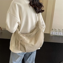 Dancemonkey Renk Omuz Öğrenci Messenger Kapasiteli Kadın Gri Düz Çantası Çantası Çanta Büyük Börek Xt Gri