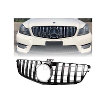 Mercedes W205 C63 Gt Amg Ön Panjur Izgara Seti Siyah Gri 2015 - 2020 Arası Uyumlu