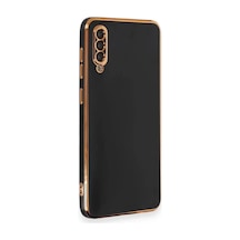 Samsung Uyumlu Galaxy A50 Uyumlu Kılıf Volet Silikon - Siyah