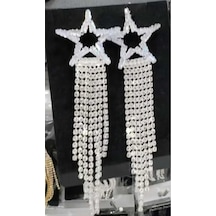 Zirkon Taşlı Abiye Küpe Gümüş - 642781883 Gümüş