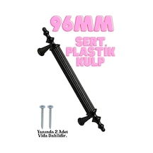 30 Adet Sert Plastik Polais 96 Mm Siyah Mobilya Mutfak Çekmece Dolap Kapak Dolabı Kulpu Kulbu Kulpları Siyah Siyah