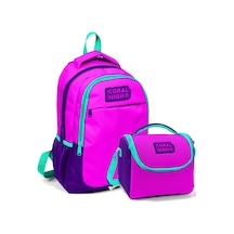 Coral High Pembe Mor Kız Çocuk Sırt Çantası Ve Beslenme Seti