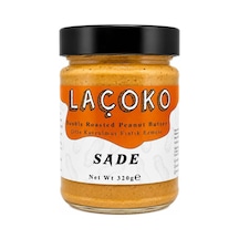 Laçoko 320 Gram Şekersiz, Katkısız, Glutensiz, Vegan, Doğal Çifte Kavrulmuş Yer Fıstığı Ezmesi 320 Gram Diğer