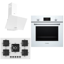 Bosch - Ferre HBF512BW1T - SS036 - D087 Beyaz Ankastre Set