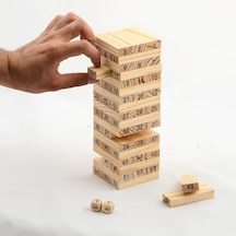 Jenga Ahşap Denge    Oyunu 54 Parça