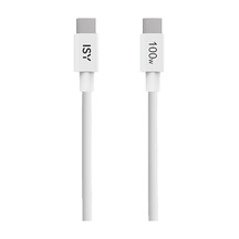 Isy IUC-0028 100W braided E-Mark çipli USB-C 1m Şarj Kablosu
