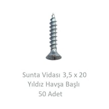 Sunta Vidası, 3,5 X 20 Mm, 50 Adet, Yhb Vida 3,5 x 20