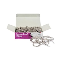 Charles Leonard Inc. Loose Leaf Rings, 1.25 İnç Çap, Silver, 100 Box R39 By Charles Leonard