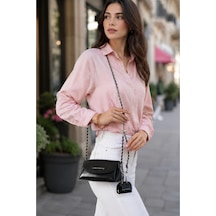Just Polo Kadın Siyah Zincir Askılı Mini Boy Çapraz Ve Omuz Çantası-bd7038bd