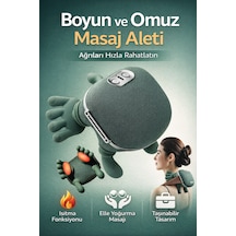 Mo Dou Isıtmalı Boyun Ve Omuz Masaj Aleti 3 Kademe Yoğurma Masajlı Elektrikli Masaj Yastığı 4000mah Yeşil