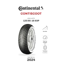Continental Contiscoot 120/80-16 60p Arka Motosiklet Lastiği