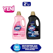 ABC Narin&Yünlülere + Siyahlara Özel Sıvı Çamaşır Deterjanı 2 x 2700 ML
