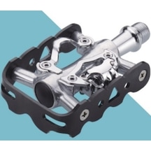 Brıvıga Pedal Hf-707 Mtb/trekkıng Tek Taraf Kilitli Gümüş