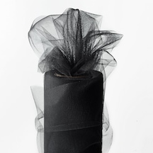 27 Metrex70 Cm Siyah Süsleme Tülü Siyah Tül Siyah Araba Düğün Siyah Dekor Tül Black Decoratıon Tulle