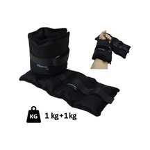 El-ayak Bilek Ağırlığı 1 Kg 1 Kg 2 Adet Toplam 2 Kg Siyah Kum Torbası Ayarlanabilir Cırt
