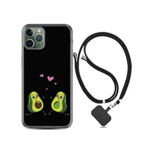 Apple Uyumlu iPhone 11 Pro Kılıf Boyun Askılı Aşık Avokadolar 1642