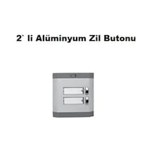 2 Li Alüminyum Zil Butonu
