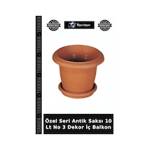 Özel Seri Antik Saksı 10 Lt No 3 Dekor İç Balkon