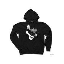 Dire Straits Guitar Siyah Kapşonlu Sweatshirt Hoodie Siyah