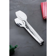 Çelik Servis Pasta Maşası - 24 Cm Çelik Metalik