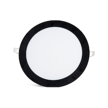 Noas 18w Led Panel Yuvarlak Sıva Altı Siyah Kasa Beyaz Işık 6500k Yl10-1800-s
