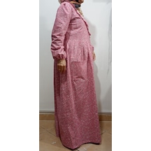 Pembe Ve Gri Çiçekli Namaz Elbisesi Pembe Çiçekli Pembe Ve Gri Çiçekli Namaz Elbisesi Pembe Çiçekli