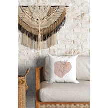 Modern Kadın Desenli Çift Yön Dijital Baskılı Dekoratif Kırlent Kılıfı Yastık Kılıfı 39x39cm Çok Renkli