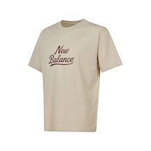New Balance Nb Lifestyle Erkek T-shirt Mnt3637-mbm Bej