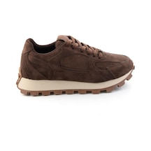 Bambi Kahve Süet Kadın Sneaker K01791731072 Kahve Rengi