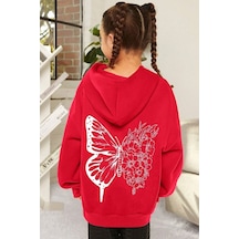 Uyguntarz Çocuk Baskılı Sweatshirt Unisex Kırmızı Uyguntarz Çocuk Baskılı Sweatshirt Unisex Kırmızı