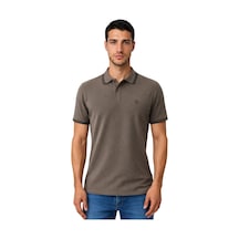 Arma Ar-ma Erkek Polo Yaka Tişört Baskisiz Basic Örme Kumaş Regular Fit %100 Pamuk 30/1 Çift Toplama Penye Pike Y31374357402 Haki-h4