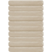10 Lu Otel Banyo Havlusu Pamuklu 70x145 Cm Renkli 16/1 Avs 440 Gr Kahverengi