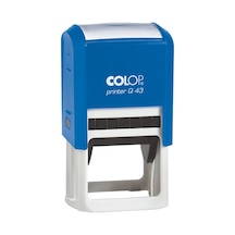 Colop Q43 Kare Mavi Kasa Mavi Keçe - 43 x 43 MM