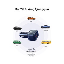 Lexroo Cr01 Araç Şarj Adaptörü Dual Port Pd Araç Şarjı Yeni Nesil Pd + Standart Usb Ledli A Kalite