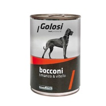 Golosi Bocconi Sığır Etli Ve Dana Etli Konserve Yetişkin Köpek Maması 24 x 400 G