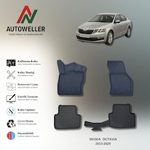 Skoda Octavia 2013-2020 Uyumlu Havuzlu Oto Paspas