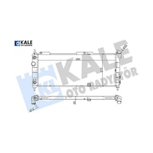Su Radyatörü Opel Corsa B-combo-tıgra 1.2ı 1.4ı 1.6ı 16v 93 At Ac Brazıng 680 273x28 Kale Radyatör 52459323/ 1300152