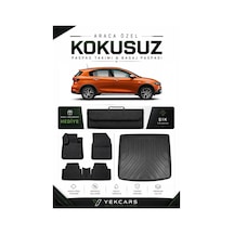 Fiat Egea Cross 2021 Model Aracınıza Özel 4d Karbonlu Kauçuk Paspas Takımı Ve Bagaj Havuzu