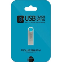 Powerway 8 Gb Metal Usb 2.0 Flash Bellek