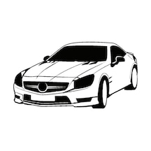 Klasik Arabalar Oto Motor Laptop Duvar Folyo Sticker Tip 14 10x5 Cm