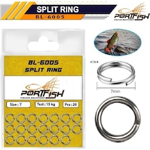 Portfish Bl-6005 Kaşık Split Halka No:7 - Standart