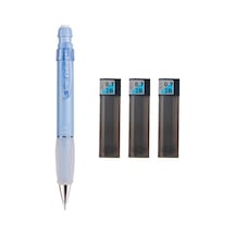 Serve Deep Mekanik Kurşun Kalem Pastel Renk 0.7 Mm Gök Mavi + Tombow 0.7 Mm 2b Uç 3 Adet