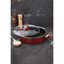 Nishev Taç Titan Granit Derin Tencere 26cm